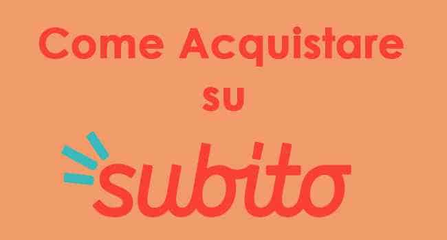 come acquistare su subito