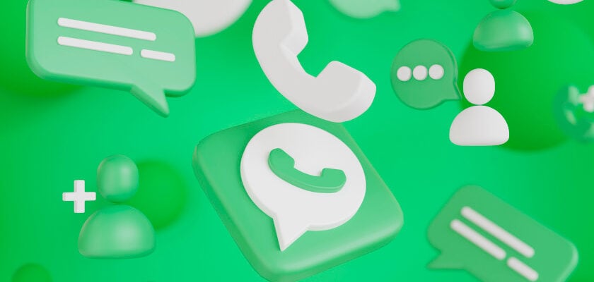 stato whatsapp 2026. Icona whatsapp e altre icone in un'illujstrazione di colore verde