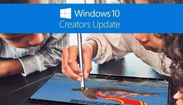 aggiornamento windows 10 creator update