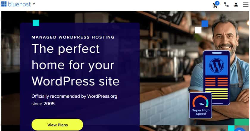 BlueHost hosting WordPress