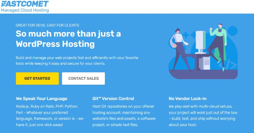 Fastcomet hosting WordPress