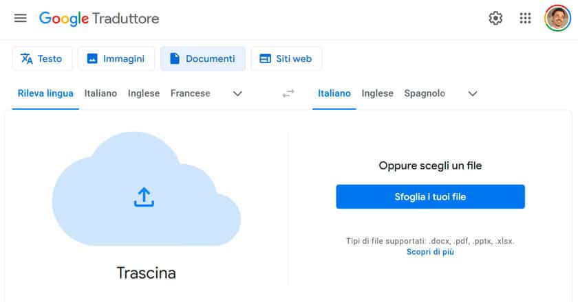 Come Usare Google Traduttore documenti e file