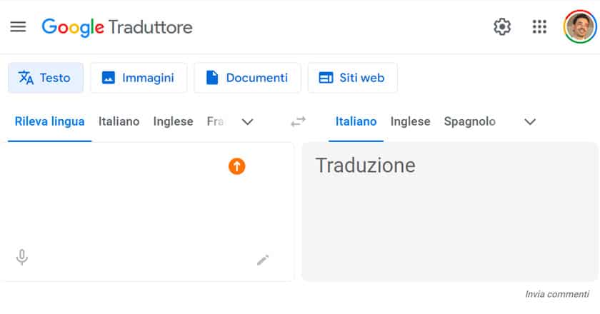 Come usare google traduttore home page