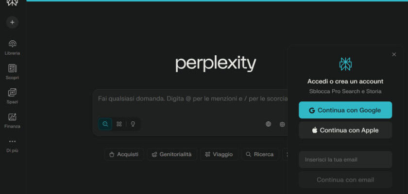 home page perplexity ai