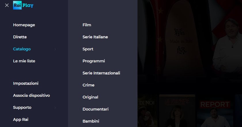 Come Funziona RaiPlay catalogo film, serie, sport, programmi, crime, original, documentari, bambini