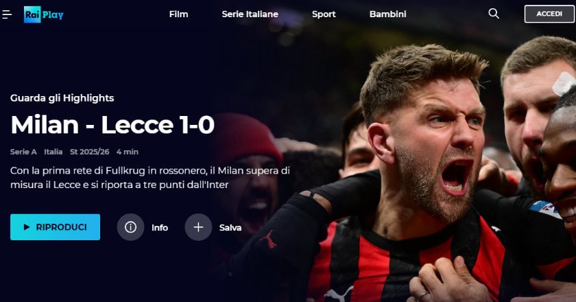 Come Funziona RaiPlay pagina principale