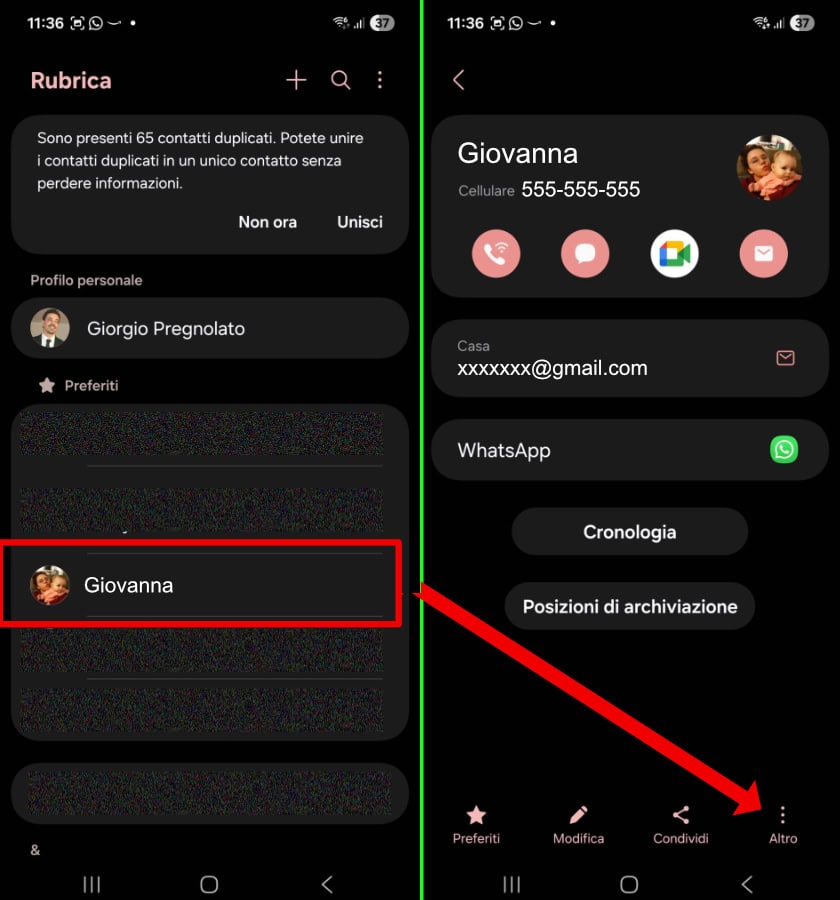 chiamata rapida android