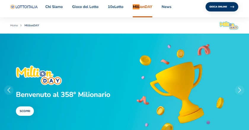 Million Day: Come Funziona, Premi E Dove Vedere Le Estrazioni 2 million day home page
