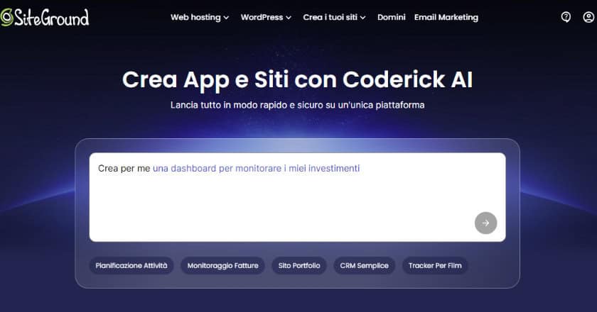 siteground Coderick AI